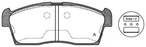 Фото Комплект гальмівних колодок, дискове гальмо OPEN PARTS BPA119900