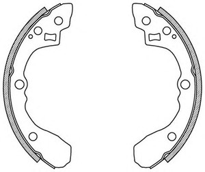 Фото Комплект гальмівних колодок OPEN PARTS BSA202700