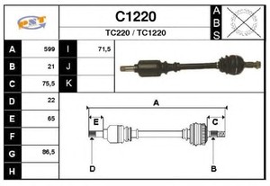 Фото Привідний вал SNRA C1220