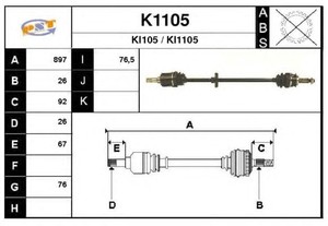 Фото Привідний вал SNRA K1105