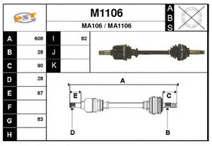 Фото Привідний вал SNRA M1106