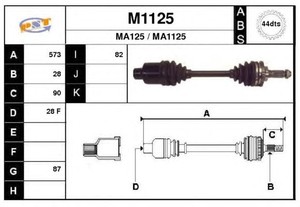 Фото Привідний вал SNRA M1125