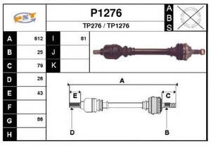 Фото Привідний вал SNRA P1276