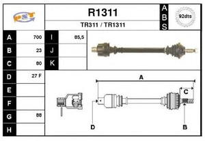 Фото Привідний вал SNRA R1311