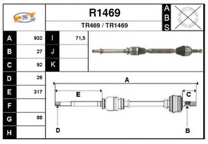 Фото Привідний вал SNRA R1469