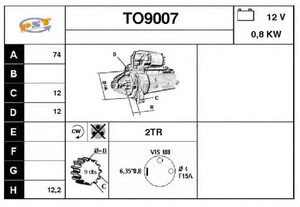 Фото Стартер SNRA TO9007