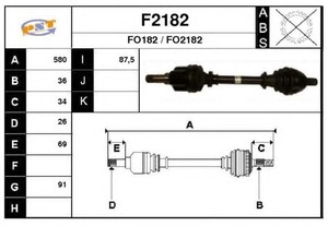 Фото Привідний вал SNRA F2182