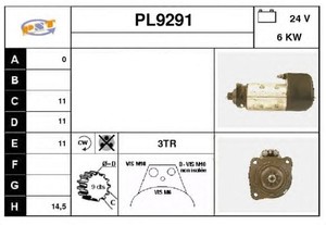 Фото Стартер SNRA PL9291