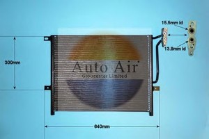 Фото Конденсатор, кондиціонер AUTO AIR GLOUCESTER 16-9660