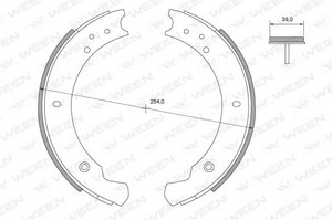 Фото Комплект гальмівних колодок WEEN 152-2172