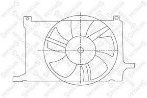 Фото Вентилятор, охолодження двигуна STELLOX 29-99363-SX