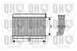 Фото Теплообмінник, отоплення салону QUINTON HAZELL QHR2180