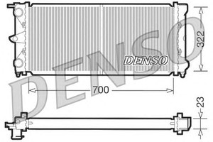 Фото Радіатор, охолодження двигуна Denso/Ketner DRM32021