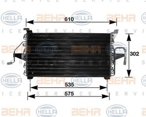 Фото Конденсатор, кондиціонер Behr Hella Service 8FC 351 035-681