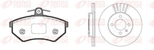 Фото Комплект тормозов, дисковый тормозной механизм REMSA 8134.00