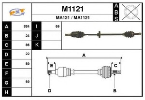 Фото Привідний вал SNRA M1121