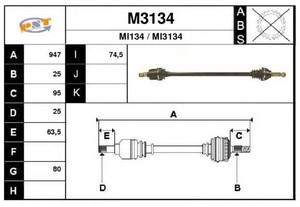 Фото Привідний вал SNRA M3134