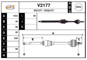 Фото Привідний вал SNRA V2177