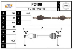 Фото Привідний вал SNRA F2468