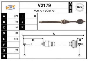 Фото Привідний вал SNRA V2179