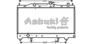 Фото Радіатор, охолодження двигуна ASHUKI T554-03