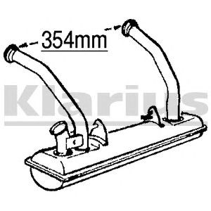 Фото Предглушитель выхлопных газов KLARIUS 210396