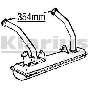 Фото Предглушитель выхлопных газов KLARIUS CN347G