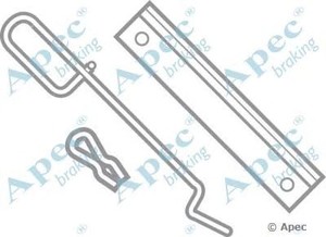 Фото Комплектующие, колодки дискового тормоза APEC braking KIT319