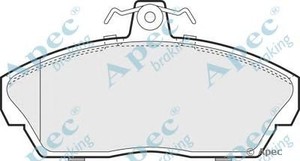 Фото Комлект гальмівних колодок, дисковий механізм APEC braking PAD1019