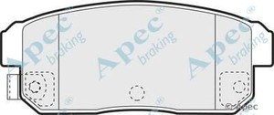 Фото Комлект гальмівних колодок, дисковий механізм APEC braking PAD1369