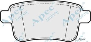 Фото Комплект гальмівних колодок, дискове гальмо APEC braking PAD1657