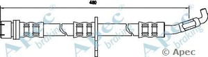 Фото Гальмівний шланг APEC braking HOS 3412