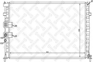 Фото Радіатор, охолодження двигуна STELLOX 10-26155-SX
