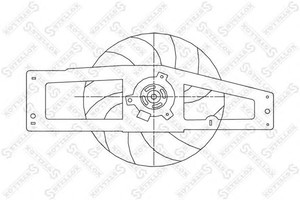 Фото Вентилятор, охолодження двигуна STELLOX 29-99274-SX