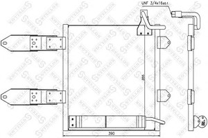 Фото Конденсатор, кондиціонер STELLOX 10-45162-SX