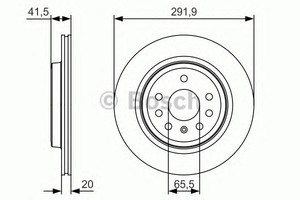 Фото Диск гальмiвний заднiй premium2 Bosch 0 986 479 S27