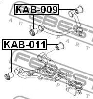 Фото Сайлентблок переднього верхнього важеля Febest KAB009