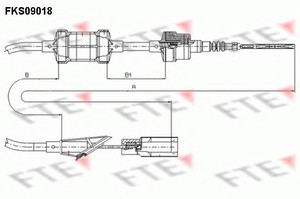 Фото Трос, керування зчепленням FTE FKS09018