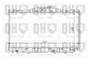 Фото Радіатор, охолодження двигуна QUINTON HAZELL QER1385