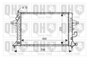 Фото Радіатор, охолодження двигуна QUINTON HAZELL QER1958
