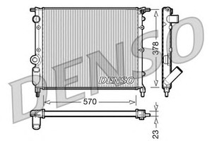 Фото Радіатор, охолодження двигуна Denso/Ketner DRM23013