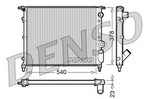 Фото Радіатор, охолодження двигуна Denso/Ketner DRM23028