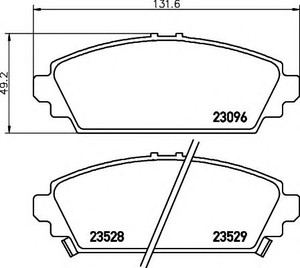 Фото Гальмівні колодки Behr Hella Service 8DB 355 017-261