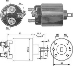 Фото Тягове реле, стартер Magneti Marelli 940113050022