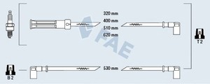 Фото Комплект дротів запалювання FAE 83080