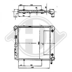 Фото Радіатор, охолодження двигуна DIEDERICHS 8500525