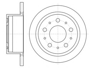 Фото Гальмівний диск KAVO PARTS 61057 00