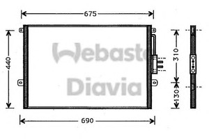 Фото Конденсатор, кондиціонер WEBASTO 82D0225249A