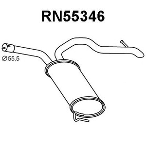 Фото Глушитель выхлопных газов конечный VENEPORTE RN55346
