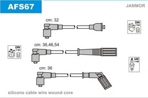 Фото Комплект дротів запалювання JANMOR AFS67